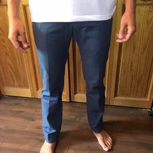 Banana Republic Non-Iron Slim Fit Blue Dress Pants